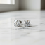 14K White Gold 4-Prong Solitaire Basket Studs with Lab Grown Diamond