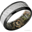 Zirconium with Satin , Polish Finish and Meteorite Inlay and MossyOak Obsession - 8MM - Larson Jewelers
