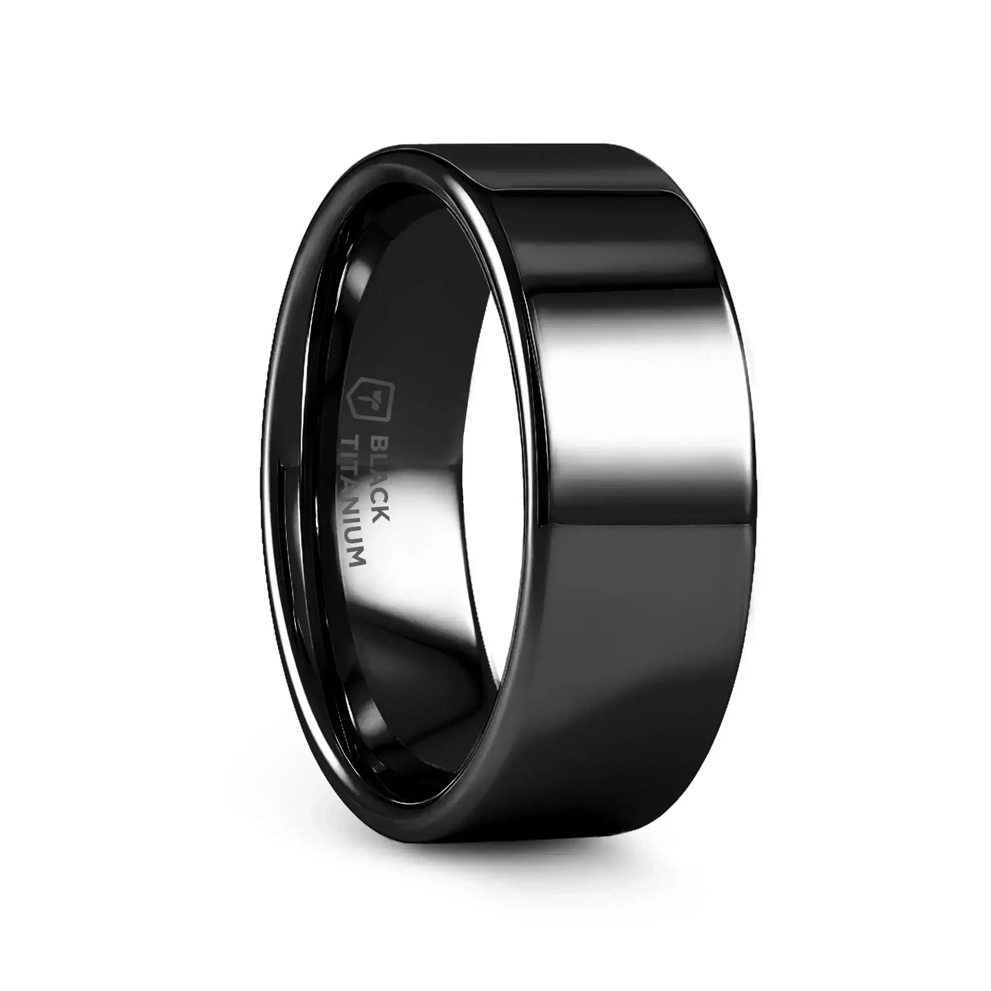 NEO Flat Black Titanium Wedding Ring - 8mm - Larson Jewelers