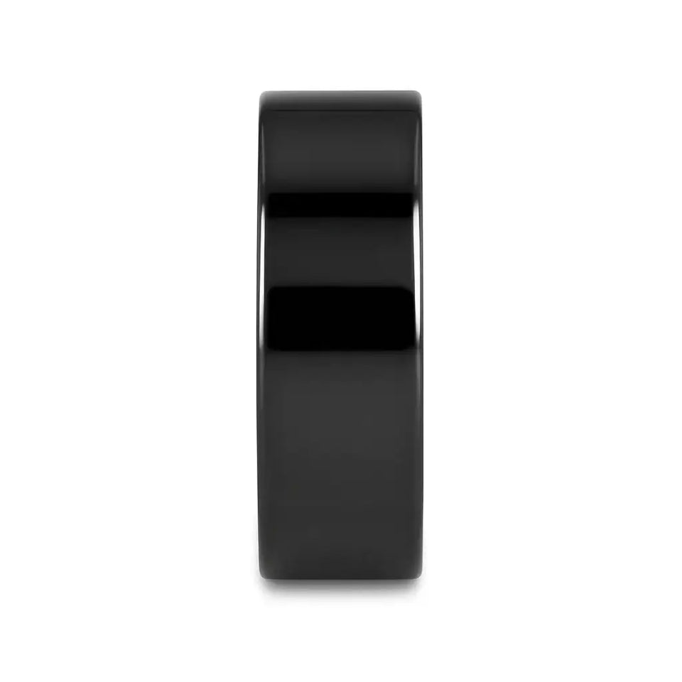 NEO Flat Black Titanium Wedding Ring - 8mm - Larson Jewelers