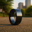 NEO Flat Black Titanium Wedding Ring - 8mm