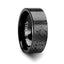Circular Damascus Steel Engraved Pattern Black Tungsten Engraved Ring - 4mm - 12mm - Larson Jewelers