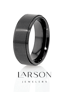 Placeholder thumbnail indicating a product video for the black titanium ring.