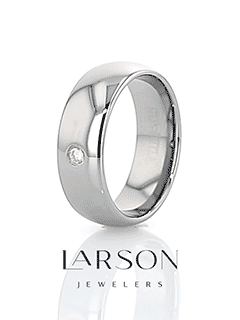 Product video thumbnail for the BERKSHIRE Domed Diamond Tungsten Ring