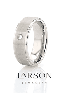 BRIGHTON Diamond Tungsten Ring - 8mm