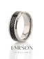 COLOSSEUM Black Carbon Fiber Inlay Titanium Wedding Band - 8mm