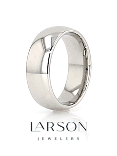 Product video thumbnail for domed polished cobalt ring