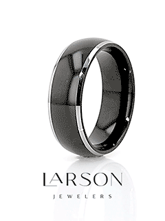 Product video thumbnail for MASERATI black tungsten ring