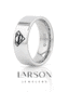 Superman Symbol Hero Tungsten Engraved Ring - 2mm - 12mm
