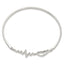 Sterling Silver Heartbeat Hinged Bangle - Larson Jewelers