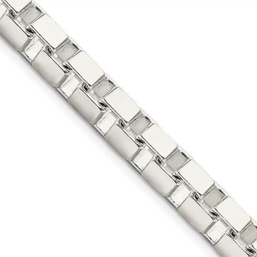 Sterling Silver 7mm Box Chain Necklace - Larson Jewelers