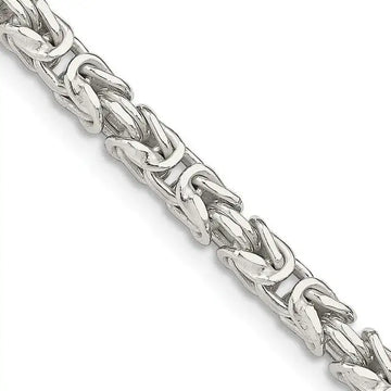 Sterling Silver 3.25mm Byzantine Chain Necklace - Larson Jewelers