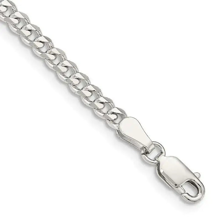 Sterling Silver 3.5mm Curb Chain Bracelet - Larson Jewelers