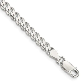 Sterling Silver 4.5mm Curb Chain Bracelet - Larson Jewelers