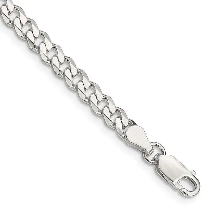 Sterling Silver 4.5mm Curb Chain Bracelet - Larson Jewelers