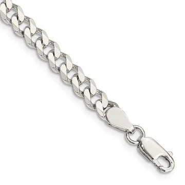 Sterling Silver 6mm Curb Chain Bracelet - Larson Jewelers