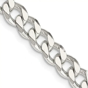 Sterling Silver 7mm Curb Chain Necklace - Larson Jewelers