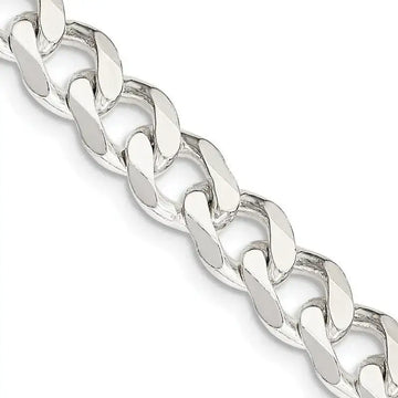 Sterling Silver 7.5mm Curb Chain Necklace - Larson Jewelers