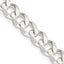 Sterling Silver 7.5mm Curb Chain Necklace