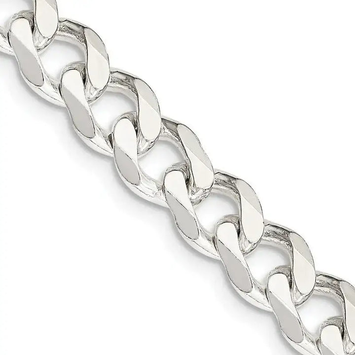 Sterling Silver 7.5mm Curb Chain Necklace - Larson Jewelers