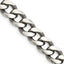 Sterling Silver Antiqued 7.5mm Curb Chain Necklace