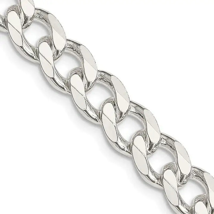 Sterling Silver 8mm Curb Chain Necklace - Larson Jewelers