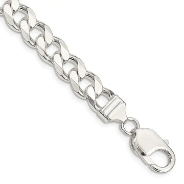 Sterling Silver 9mm Curb Chain Bracelet - Larson Jewelers