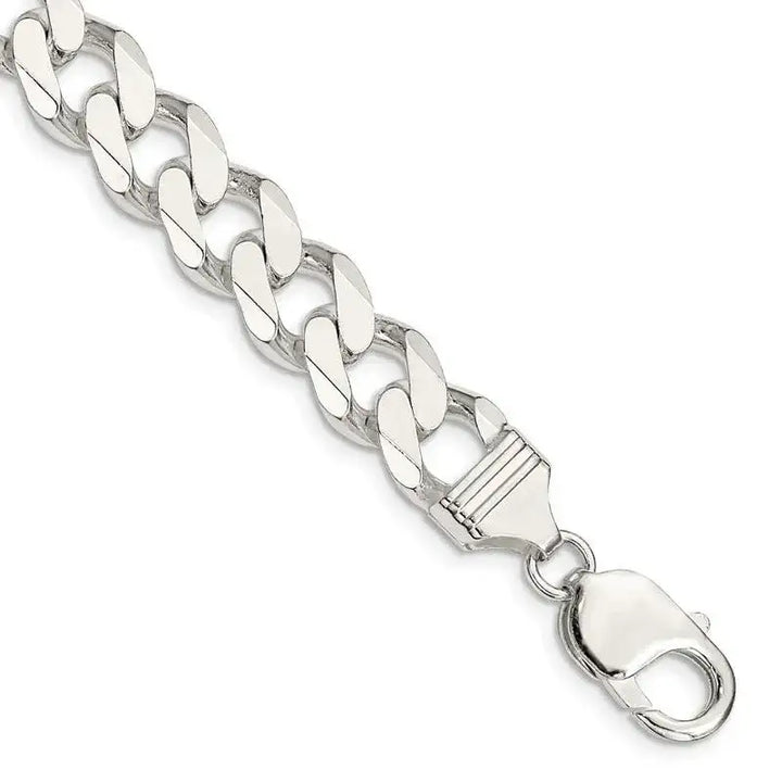 Sterling Silver 11mm Curb Chain Bracelet - Larson Jewelers