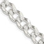 Sterling Silver 8mm Pav‚ Curb Chain Necklace