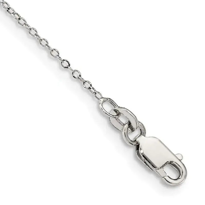 Sterling Silver 1mm Cable Chain Anklet - Larson Jewelers