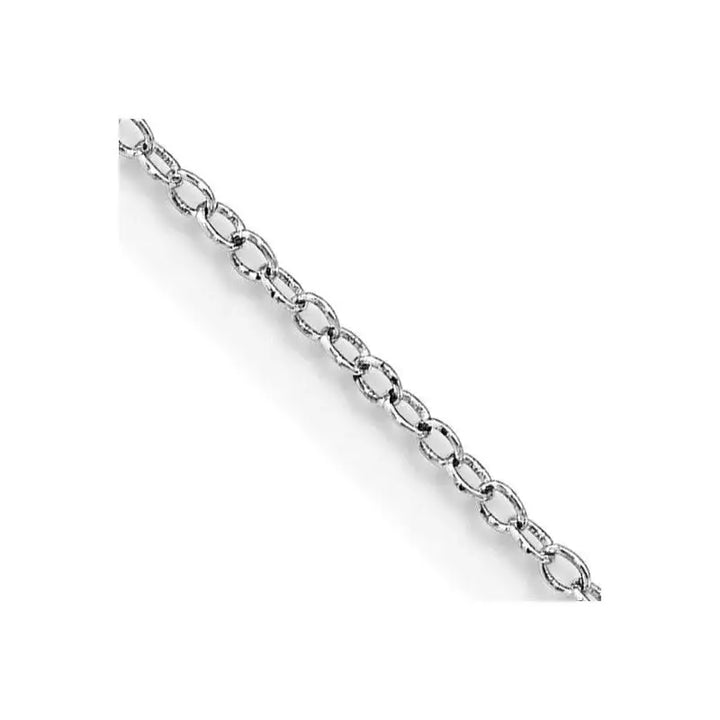Sterling Silver Rhodium-plated 1mm Cable Chain Necklace Lobster - Larson Jewelers