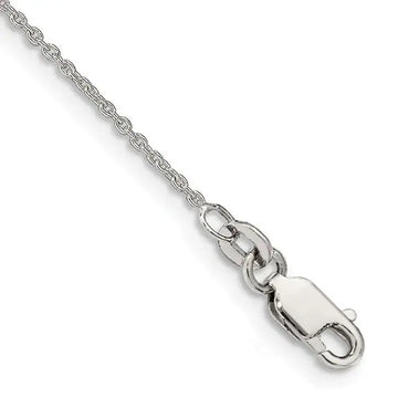Sterling Silver 1mm Cable Chain Anklet - Larson Jewelers