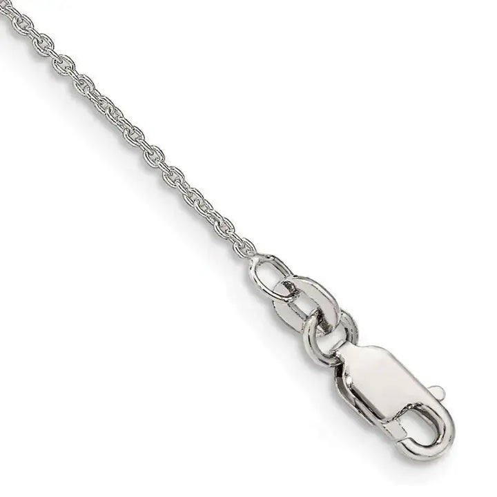 Sterling Silver 1mm Cable Chain Anklet - Larson Jewelers
