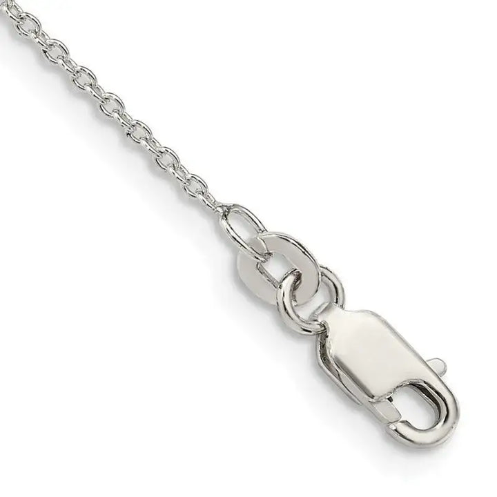 Sterling Silver 1.25mm Cable Chain Anklet - Larson Jewelers