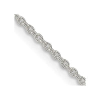 Sterling Silver 1.5mm Cable Chain Necklace w/4in ext.