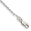 Sterling Silver 1.95mm Cable Chain Anklet