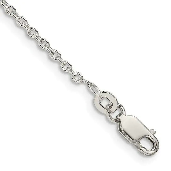 Sterling Silver 1.95mm Cable Chain Anklet - Larson Jewelers