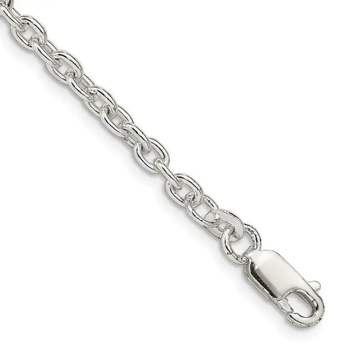 Sterling Silver 3.5mm Cable Chain Bracelet - Larson Jewelers