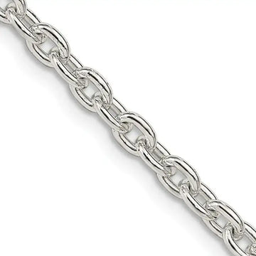 Sterling Silver 3.5mm Cable Chain Necklace - Larson Jewelers