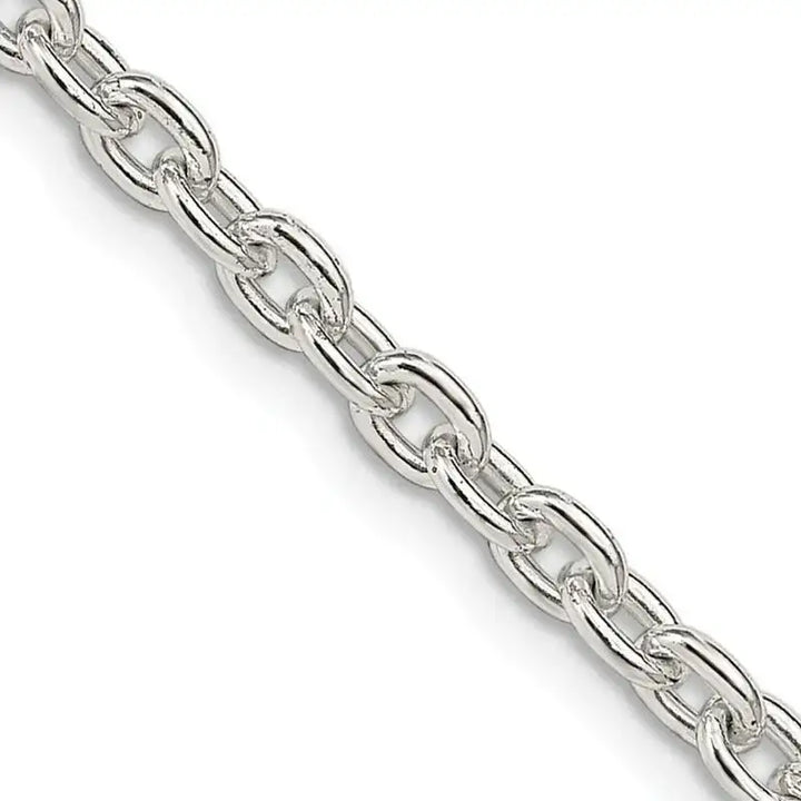 Sterling Silver 3.5mm Cable Chain Necklace - Larson Jewelers