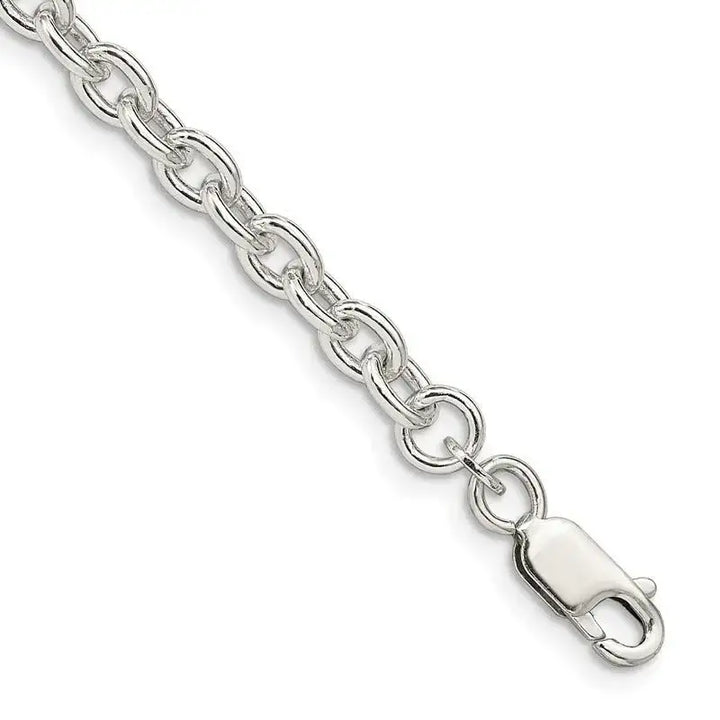 Sterling Silver 4.5mm Cable Chain Bracelet - Larson Jewelers