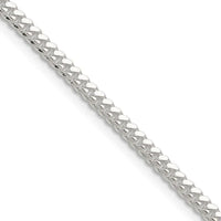 Sterling Silver 2.9mm Polished Domed Curb Chain Necklace