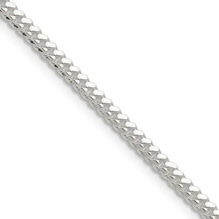 Sterling Silver 2.9mm Polished Domed Curb Chain Necklace - Larson Jewelers