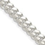 Sterling Silver 6.4mm Polished Domed Curb Chain Necklace