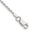 Sterling Silver 1.5mm Diamond-cut Rope Chain Anklet