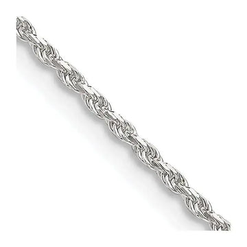 Sterling Silver 1.5mm Diamond-cut Rope Chain Necklace - Larson Jewelers