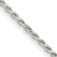 Sterling Silver 1.7mm Diamond-cut Rope Chain Necklace