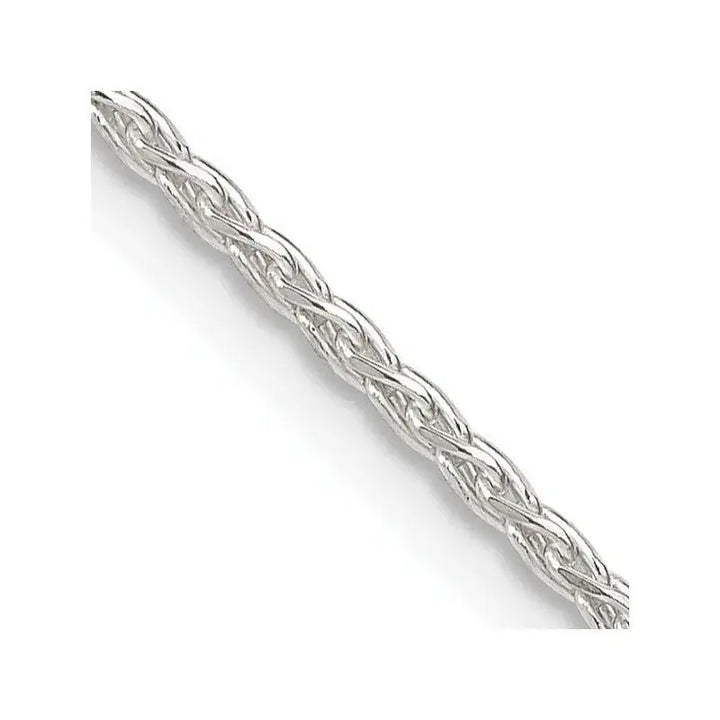 Sterling Silver 1.5mm Diamond-cut Spiga Chain Necklace w/2in ext. - Larson Jewelers