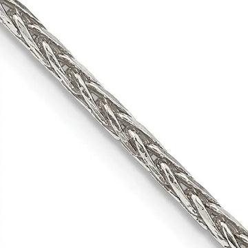 Sterling Silver 2.5mm Diamond-cut Spiga Chain Necklace - Larson Jewelers