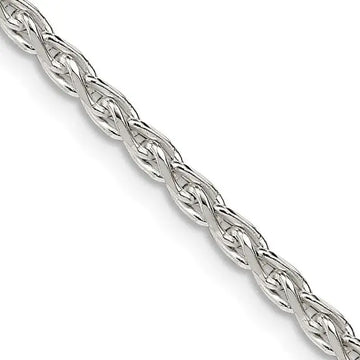 Sterling Silver 2.75mm Diamond-cut Spiga Chain Necklace - Larson Jewelers